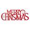 Glitzhome® 24" Red Merry Christmas Metal Wall Décor
